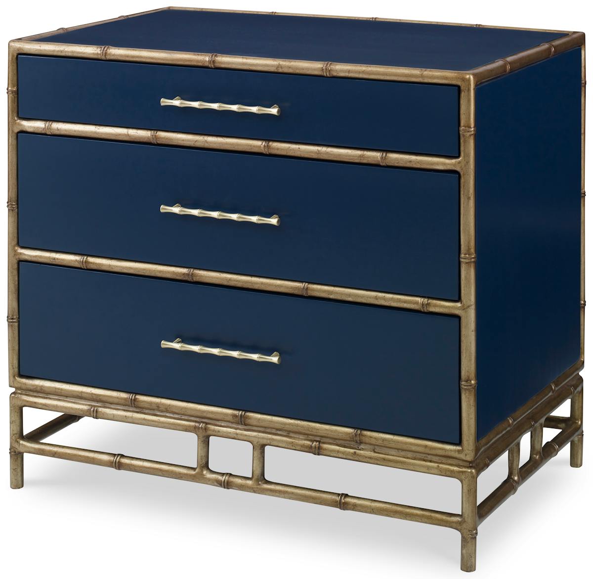Ambella Home 09175-230-021 Chinoiserie Nightstand Cadet Blue Ambella Home 09175-230-021 Chinoiserie Nightstand Cadet Blue