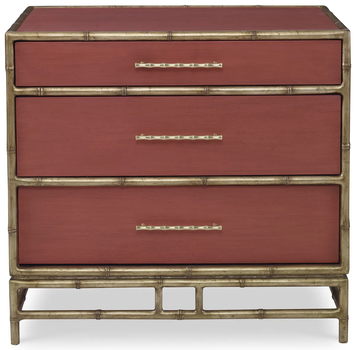 Ambella Home 09175-230-027 Chinoiserie Nightstand Coral Ambella Home 09175-230-027 Chinoiserie Nightstand Coral