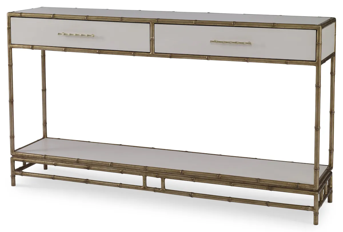 Ambella Home 09175-850-007 Chinoiserie Console Table Linen Ambella Home 09175-850-007 Chinoiserie Console Table Linen