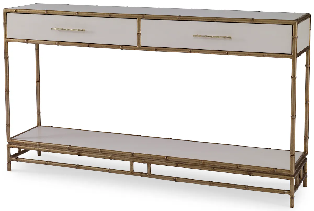 Ambella Home 09175-850-007 Chinoiserie Console Table Linen Ambella Home 09175-850-007 Chinoiserie Console Table Linen