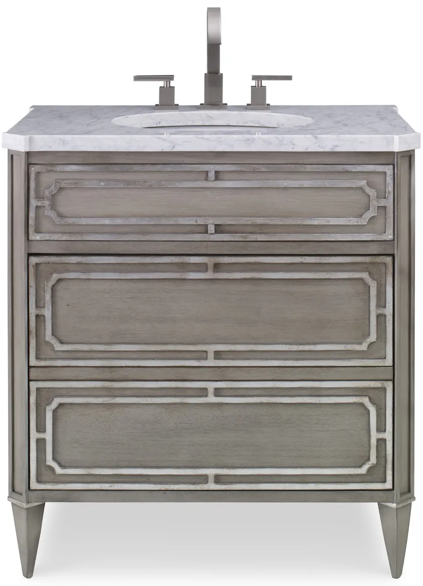 Ambella Home 09206-110-201 Emperor Medium Sink Chest Ash Grey Ambella Home 09206-110-201 Emperor Medium Sink Chest Ash Grey