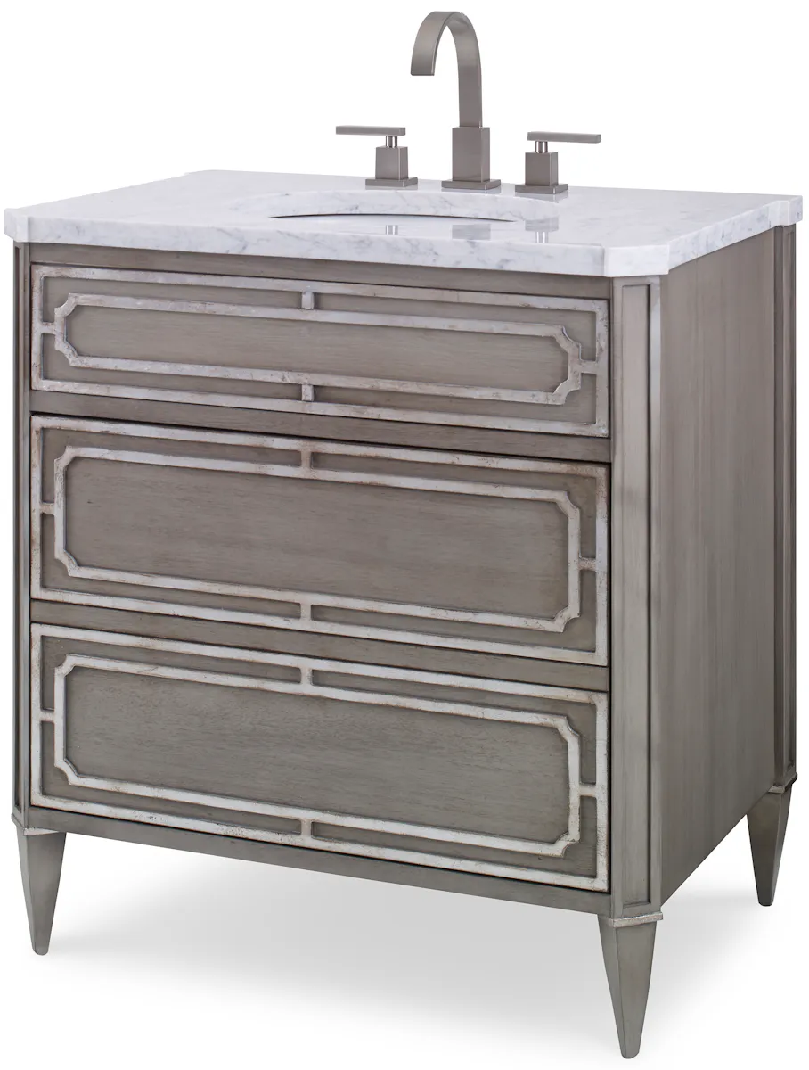 Ambella Home 09206-110-201 Emperor Medium Sink Chest Ash Grey Ambella Home 09206-110-201 Emperor Medium Sink Chest Ash Grey