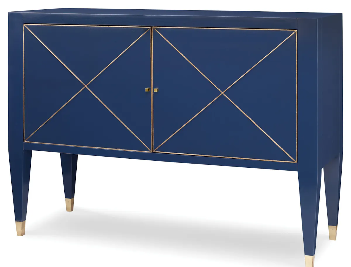 Ambella Home 09209-820-021 Beaumont Cabinet Cadet Blue W/ Gold Ambella Home 09209-820-021 Beaumont Cabinet Cadet Blue W/ Gold