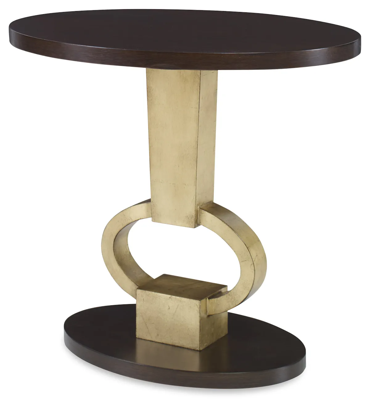 Ambella Home 09216-900-001 Vision Accent Table Walnut / Gold Leaf Ambella Home 09216-900-001 Vision Accent Table Walnut / Gold Leaf