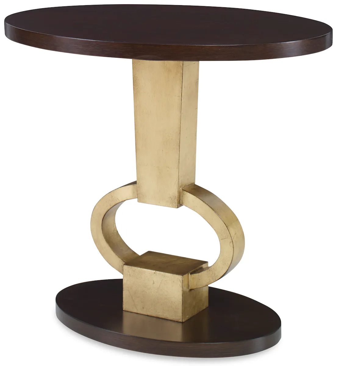 Ambella Home 09216-900-001 Vision Accent Table Walnut / Gold Leaf Ambella Home 09216-900-001 Vision Accent Table Walnut / Gold Leaf