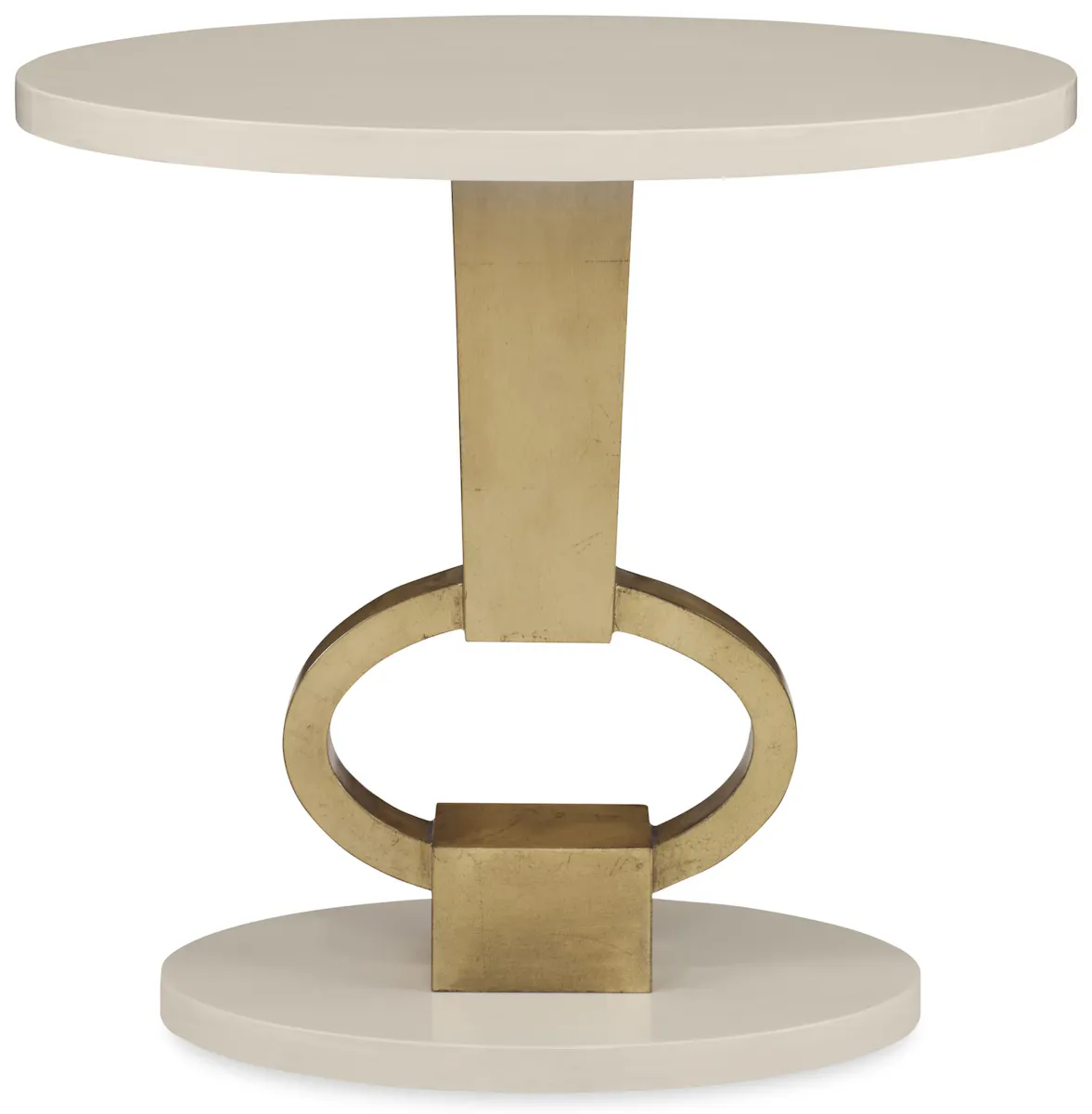 Ambella Home 09216-900-010 Vision Accent Table Linen / Gold Leaf Ambella Home 09216-900-010 Vision Accent Table Linen / Gold Leaf