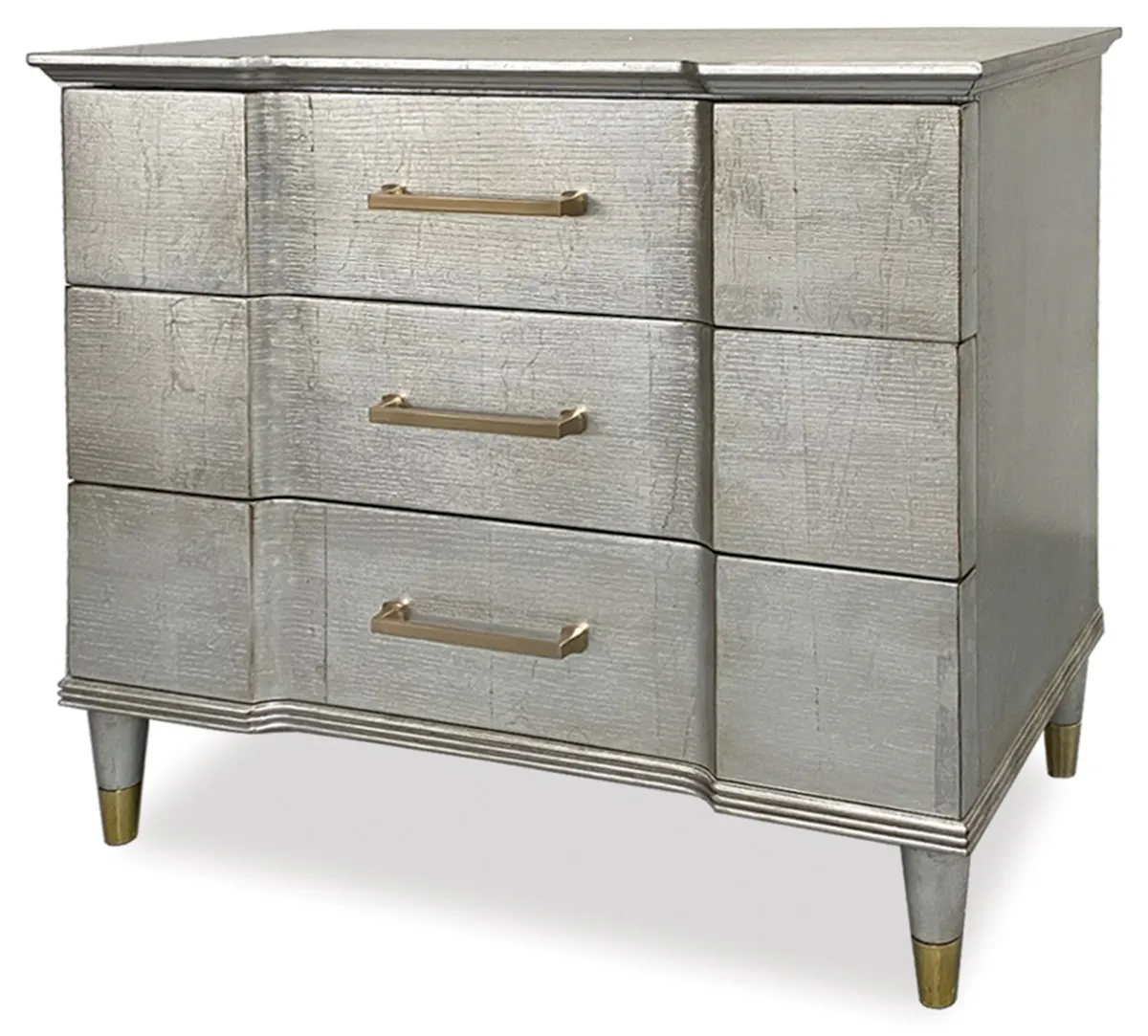 Ambella Home 09221-230-024 Valmont Nightstand Satin Ant Silver Ambella Home 09221-230-024 Valmont Nightstand Satin Ant Silver