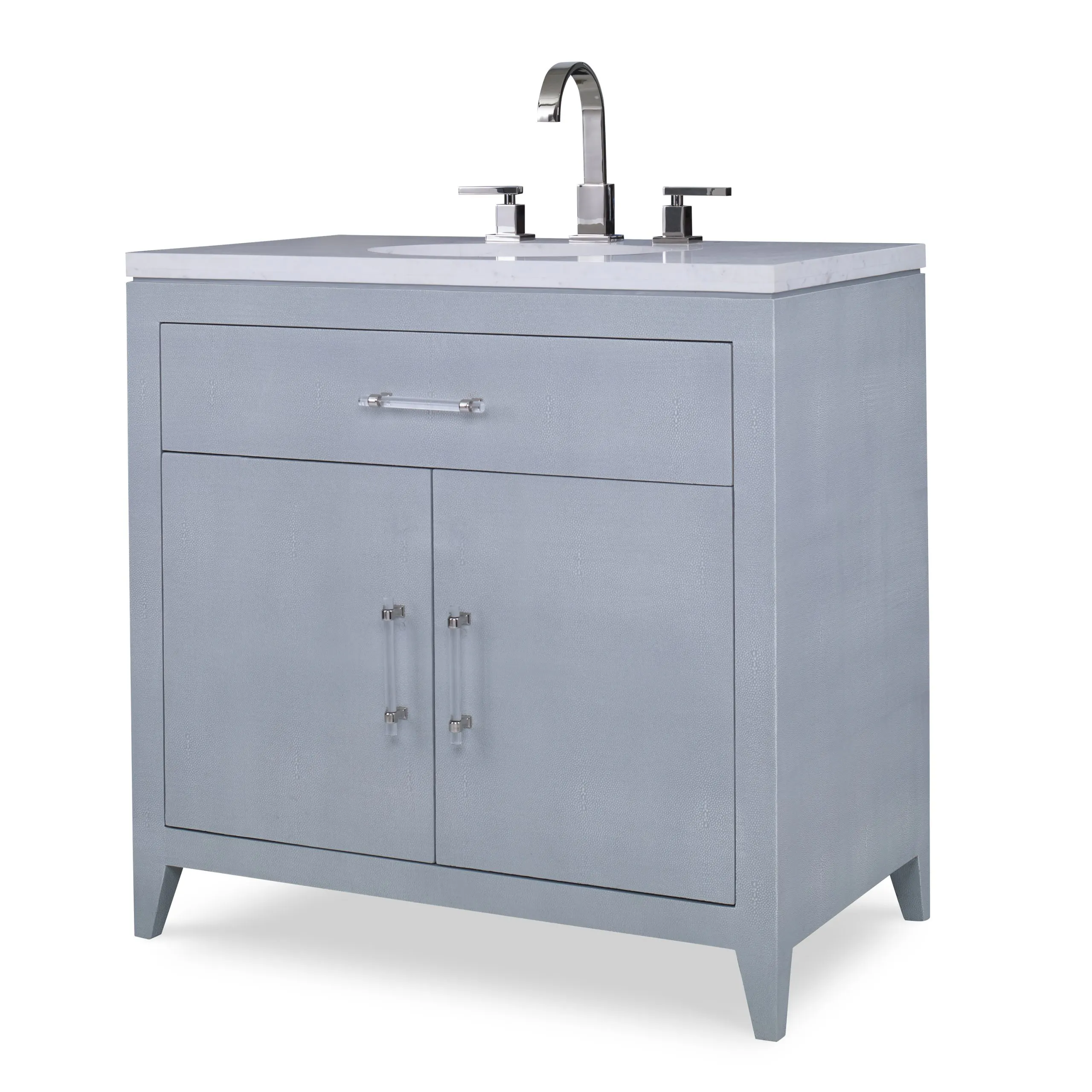 Ambella Home 09223-110-335 Shagreen Sink Chest Polar Blue