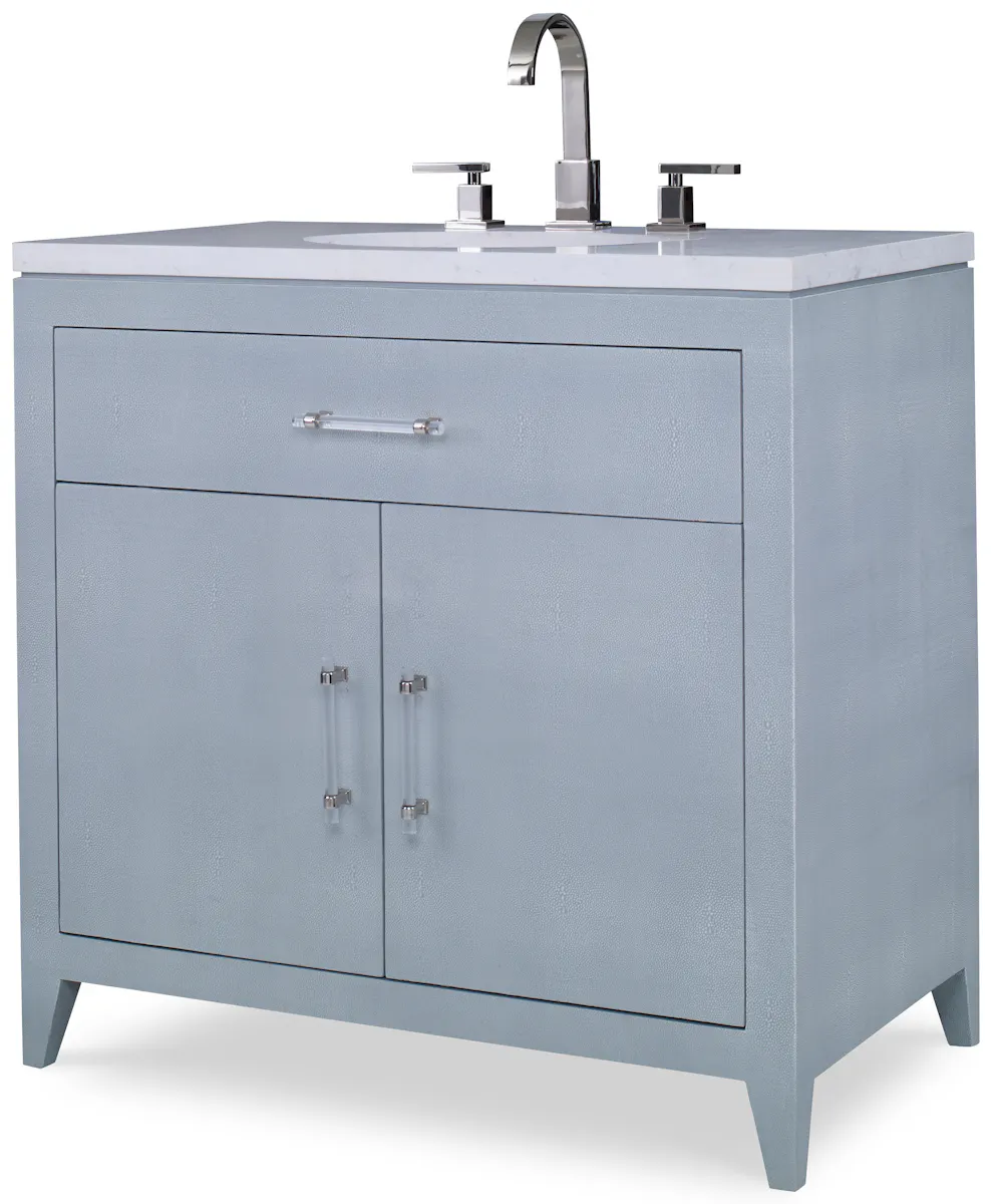Ambella Home 09223-110-335 Shagreen Sink Chest Polar Blue Ambella Home 09223-110-335 Shagreen Sink Chest Polar Blue