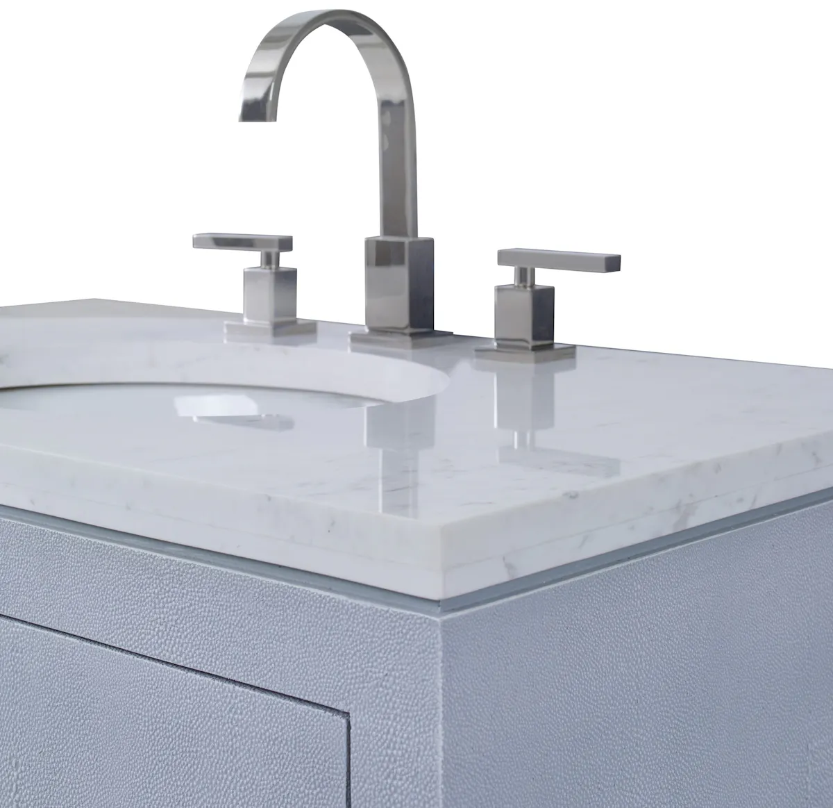 Ambella Home 09223-110-335 Shagreen Sink Chest Polar Blue Ambella Home 09223-110-335 Shagreen Sink Chest Polar Blue