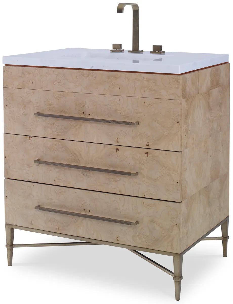 Ambella Home 09248-110-101 Ardel Sink Chest Clear Coat Ambella Home 09248-110-101 Ardel Sink Chest Clear Coat