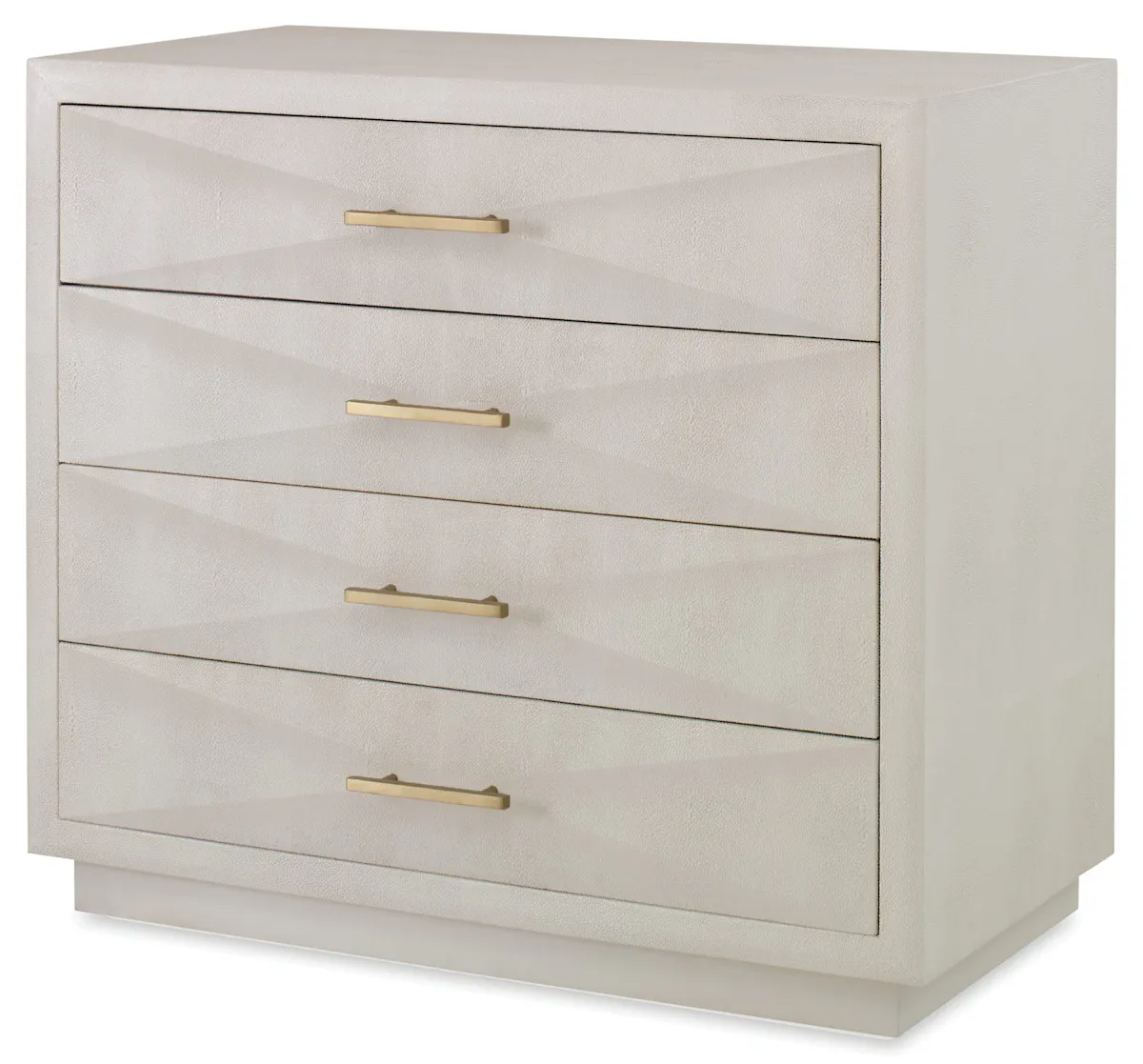 Ambella Home 09255-820-007 Shagreen Pyramid Chest Linen Ambella Home 09255-820-007 Shagreen Pyramid Chest Linen
