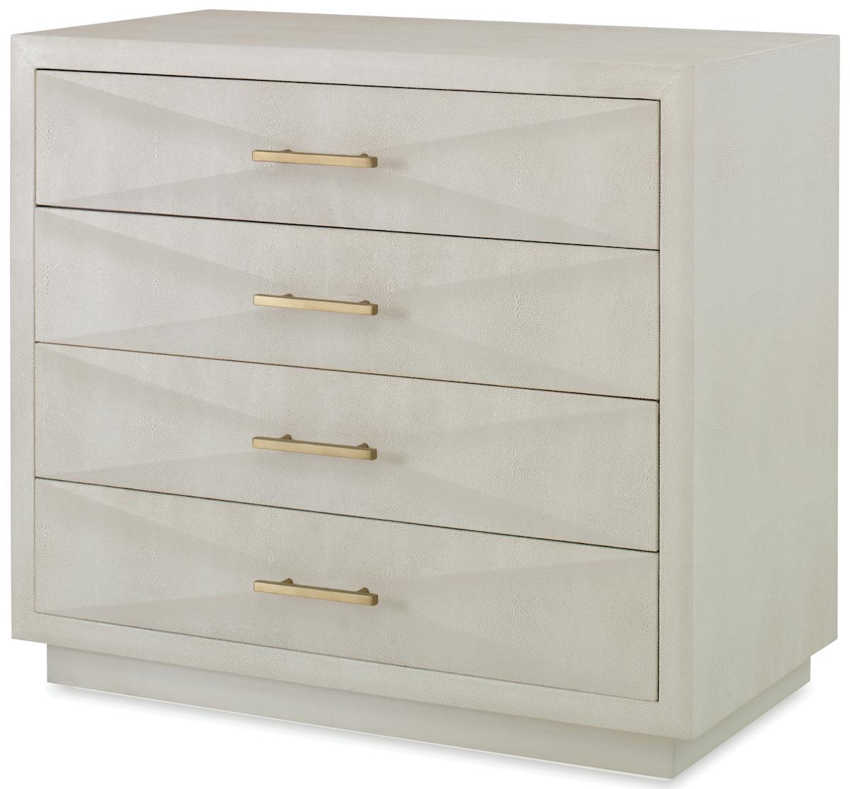 Ambella Home 09255-820-007 Shagreen Pyramid Chest Linen Ambella Home 09255-820-007 Shagreen Pyramid Chest Linen