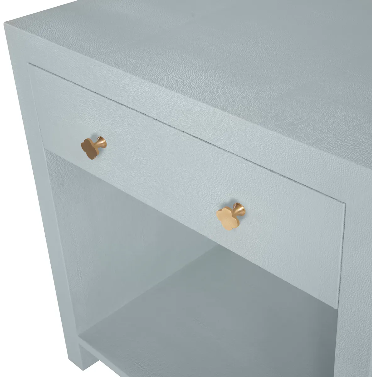 Ambella Home 09257-230-035 Bethany Shagreen Nightstand Polar Blue Ambella Home 09257-230-035 Bethany Shagreen Nightstand Polar Blue