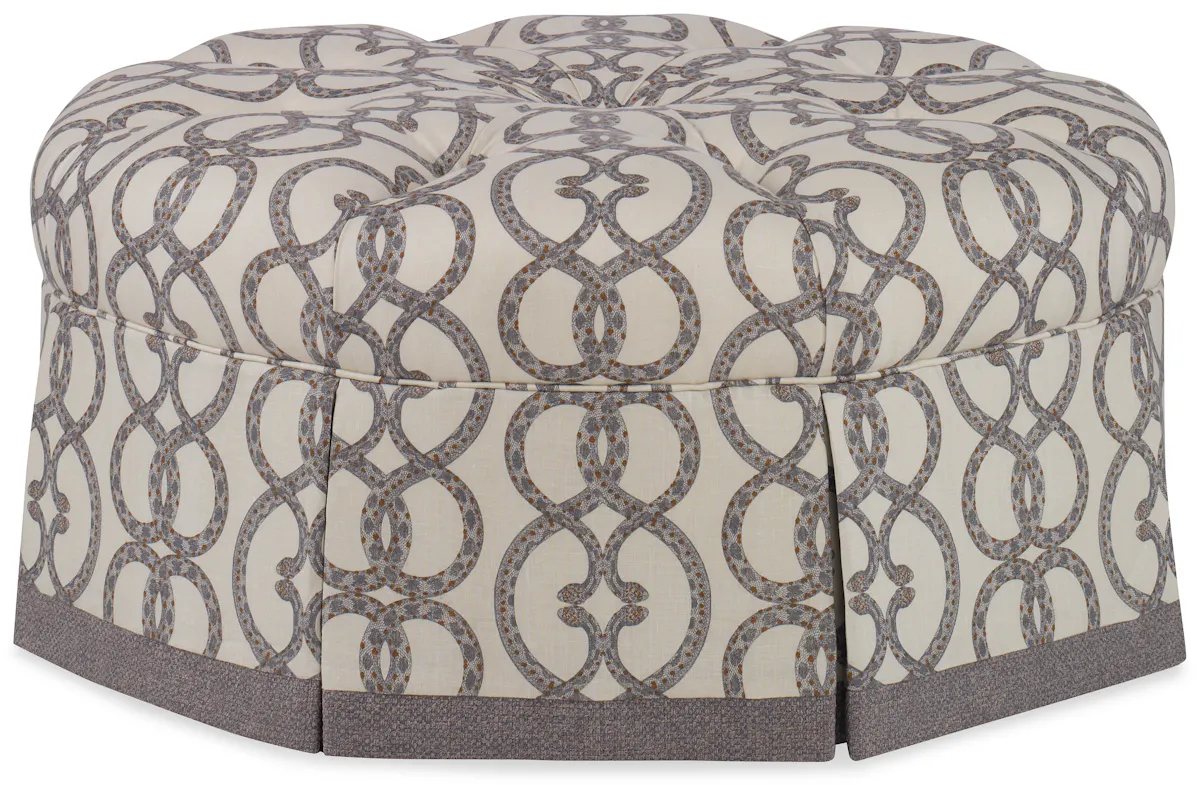 Ambella Home 114-00 Duchess Poof Skirted Ambella Home 114-00 Duchess Poof Skirted