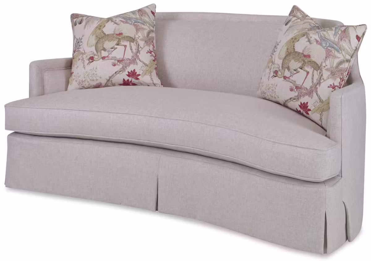 Ambella Home 1245-01 Olivia Loveseat Skirted Ambella Home 1245-01 Olivia Loveseat Skirted