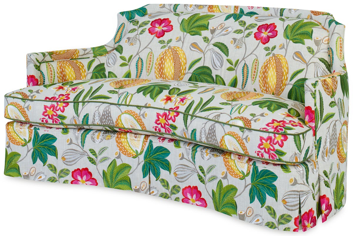 Ambella Home 1245-01 Olivia Loveseat Skirted Ambella Home 1245-01 Olivia Loveseat Skirted