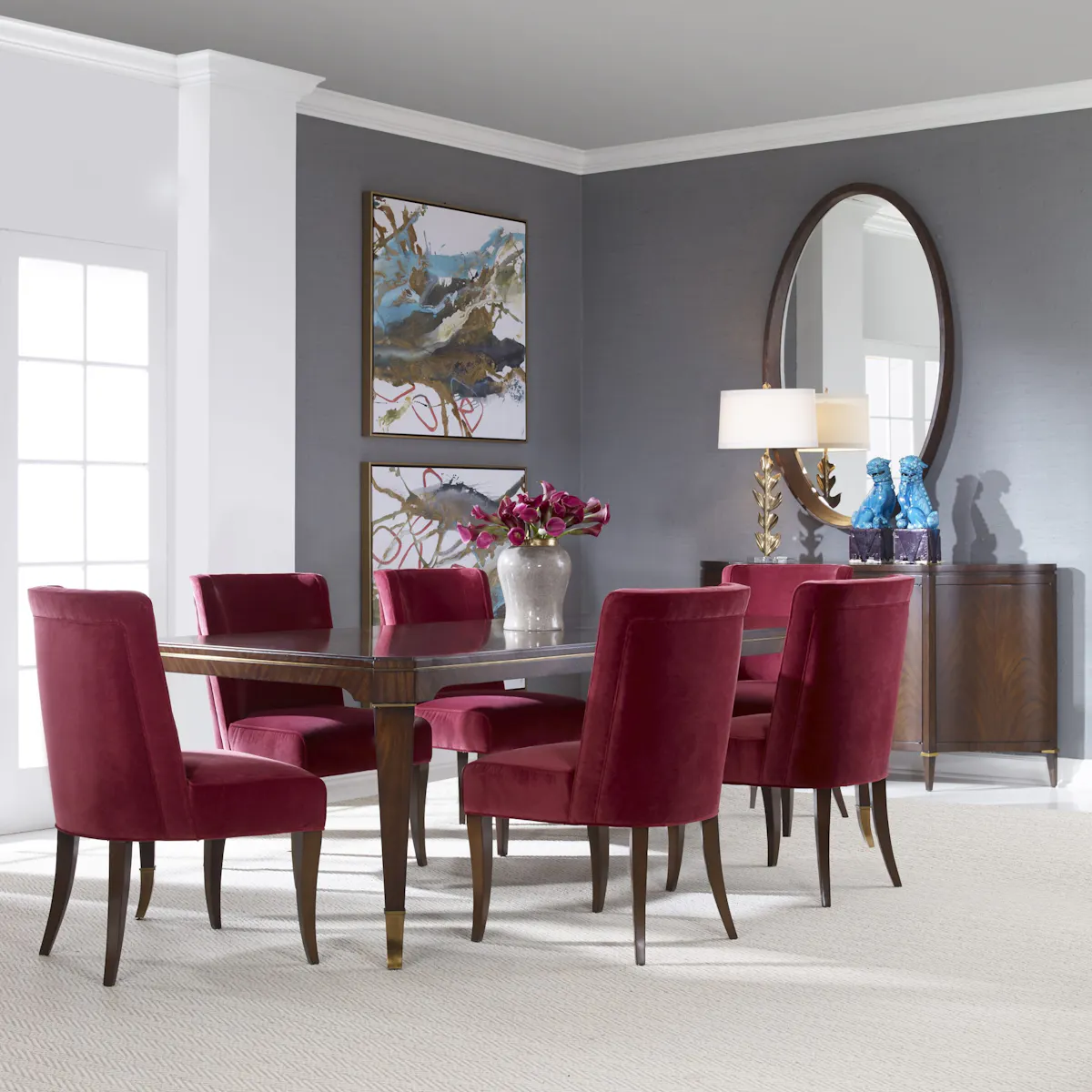 Ambella Home 12587-600-078 Artemis Dining Table 78" To 122" Ambella Home 12587-600-078 Artemis Dining Table 78" To 122"