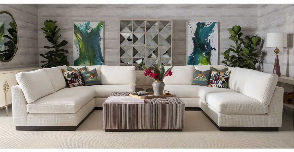 Ambella Home 1274-56 Leland Right Side Facing Corner Sofa Ambella Home 1274-56 Leland Right Side Facing Corner Sofa