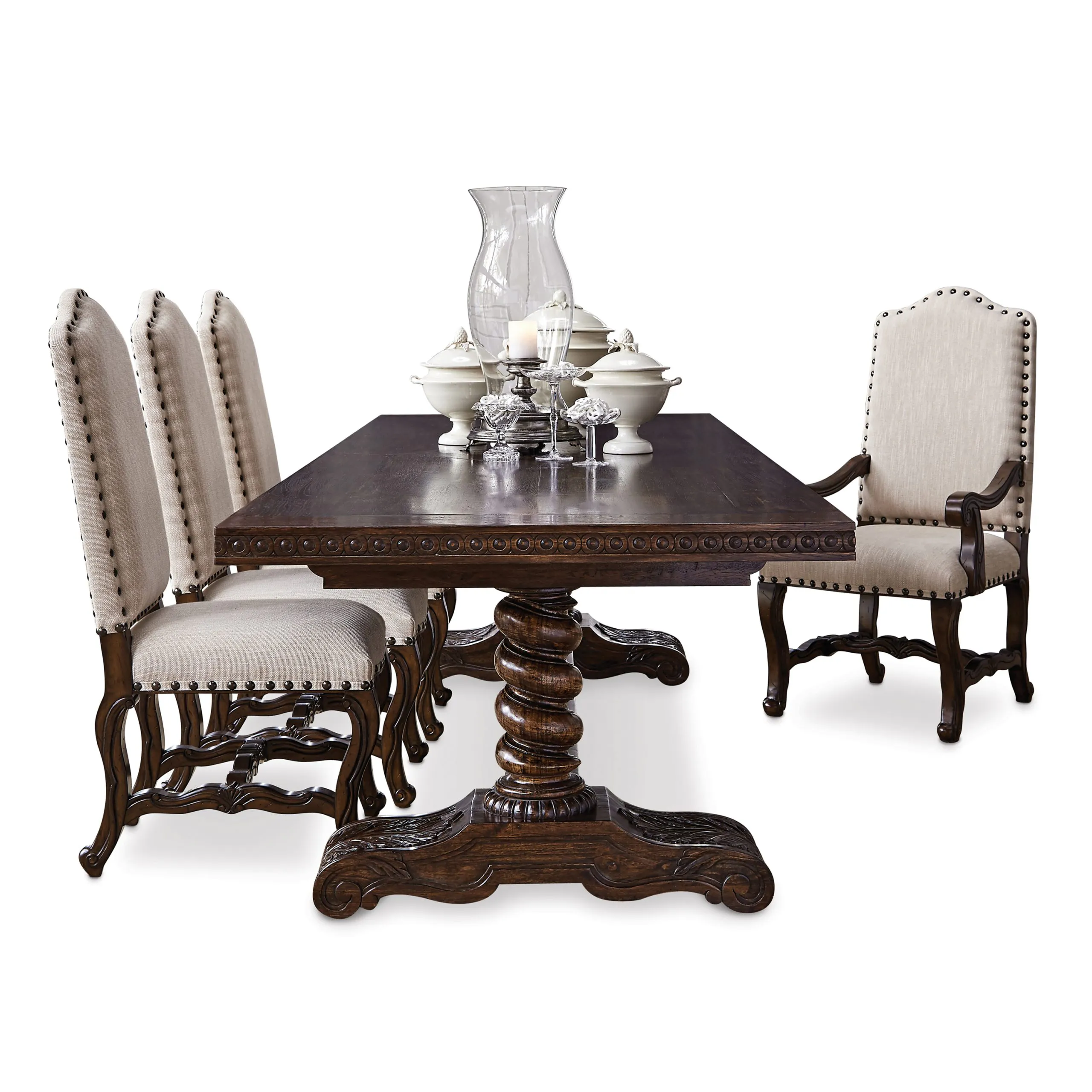 Ambella Home 17501-600-096 Castilian Dining Table 96″