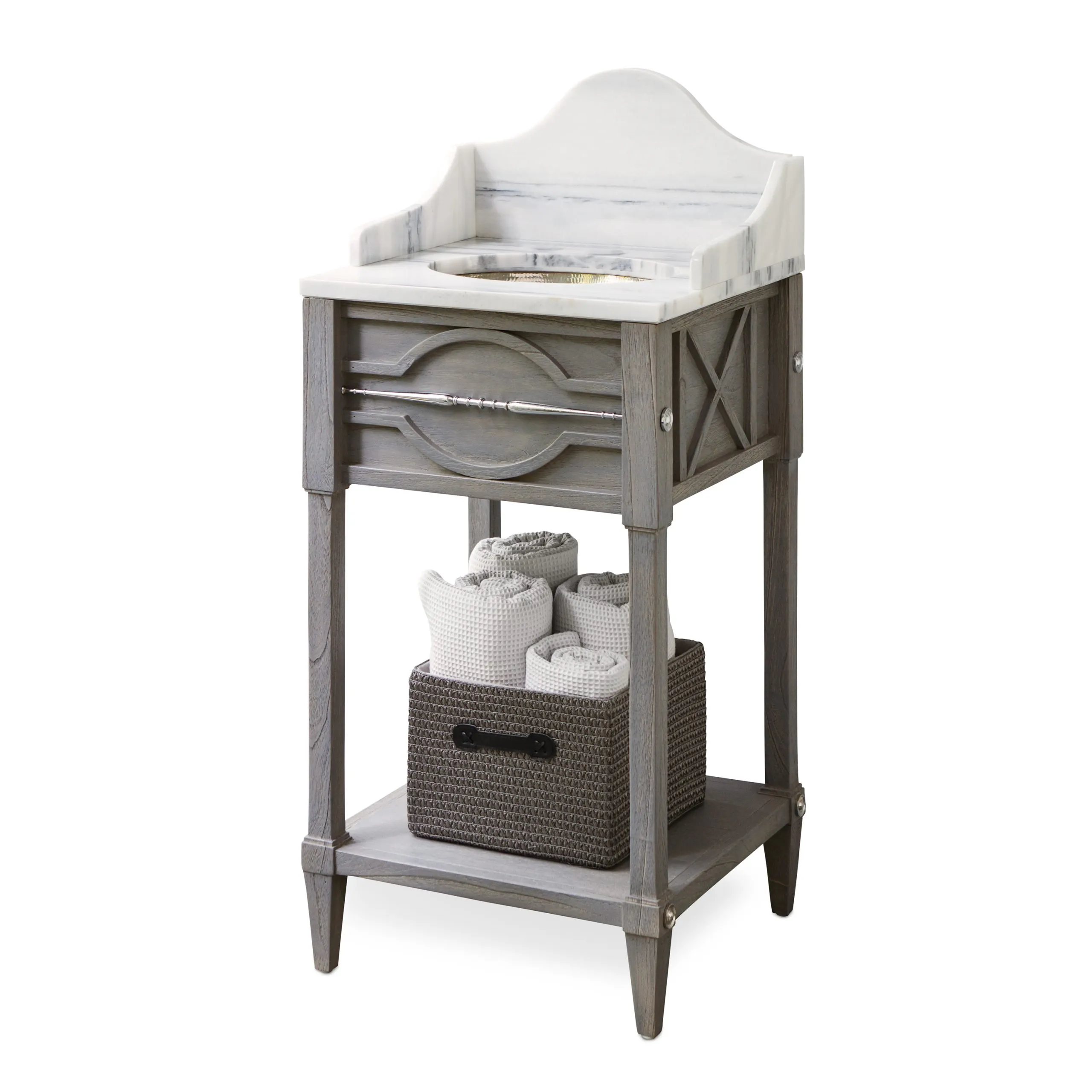 Ambella Home 17553-110-111 Spindle Sink Chest (Mini) Weathered Gr
