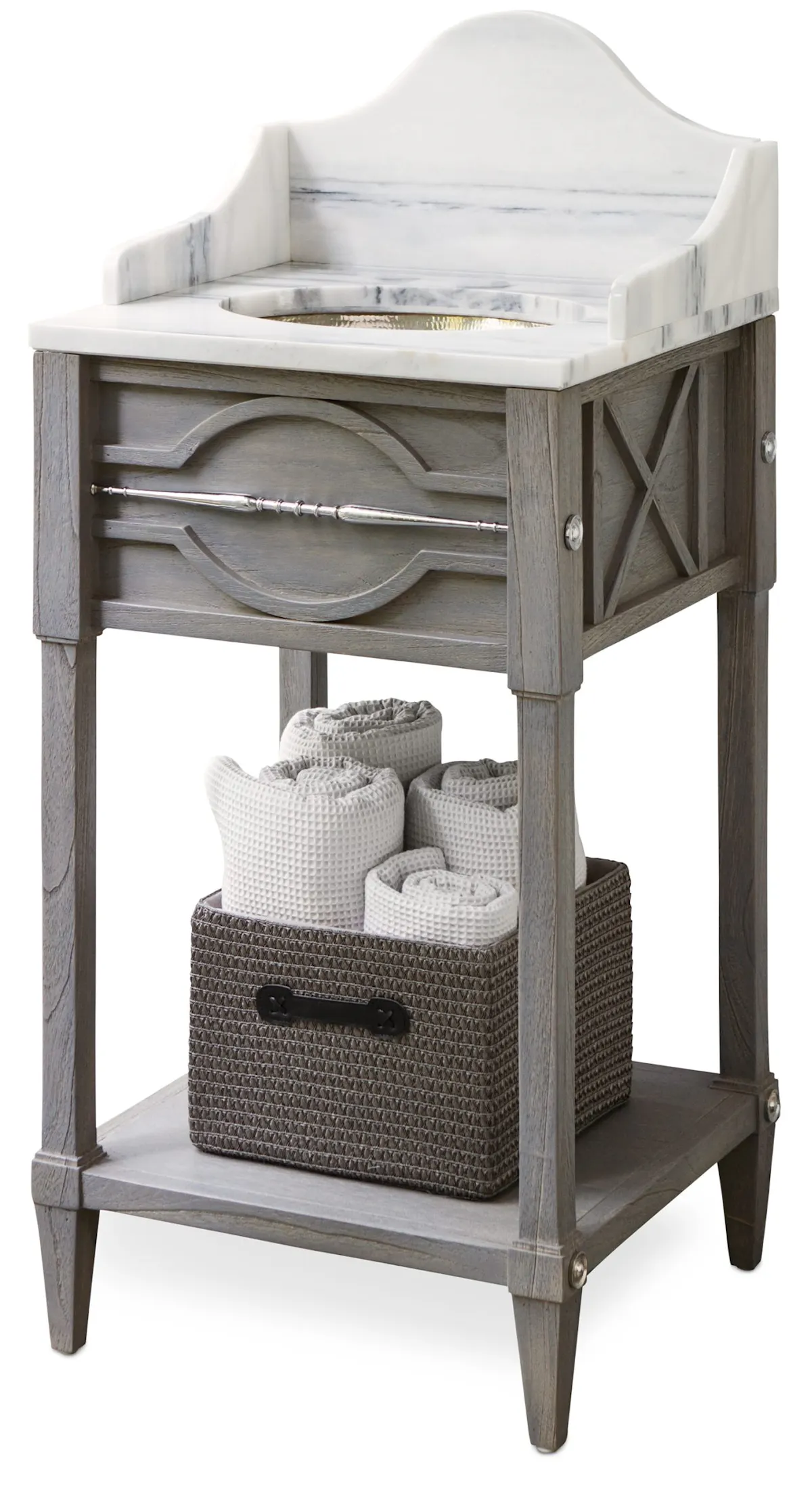 Ambella Home 17553-110-111 Spindle Sink Chest (Mini) Weathered Gr Ambella Home 17553-110-111 Spindle Sink Chest (Mini) Weathered Gr