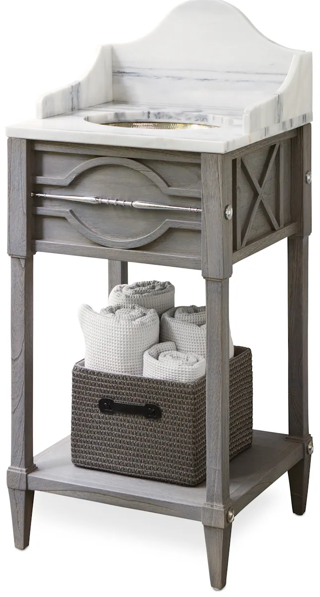 Ambella Home 17553-110-111 Spindle Sink Chest (Mini) Weathered Gr Ambella Home 17553-110-111 Spindle Sink Chest (Mini) Weathered Gr