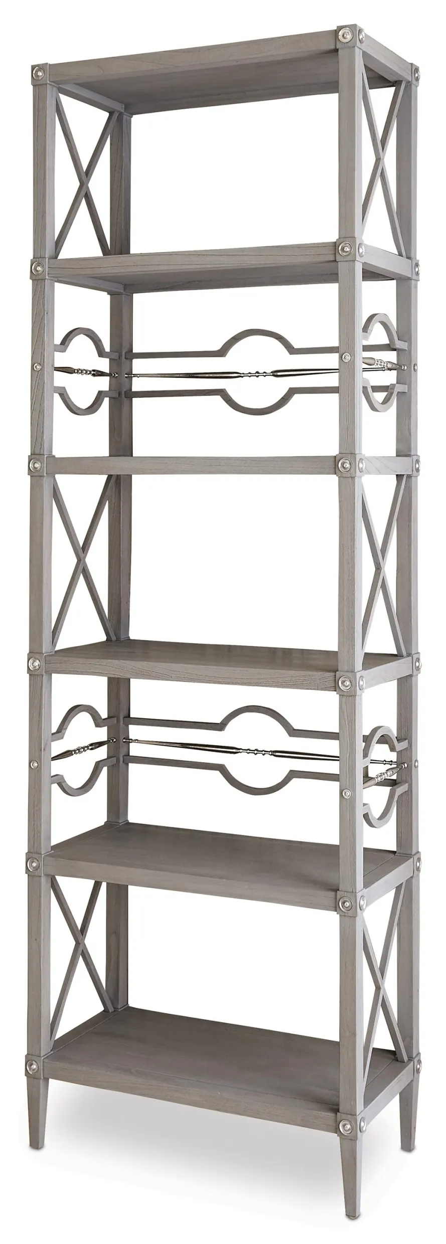 Ambella Home 17554-800-002 Spindle Étagère Weathered Grey Ambella Home 17554-800-002 Spindle Étagère Weathered Grey