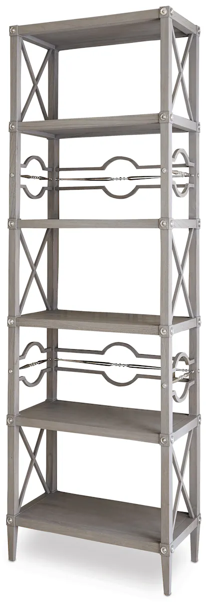 Ambella Home 17554-800-002 Spindle Étagère Weathered Grey Ambella Home 17554-800-002 Spindle Étagère Weathered Grey