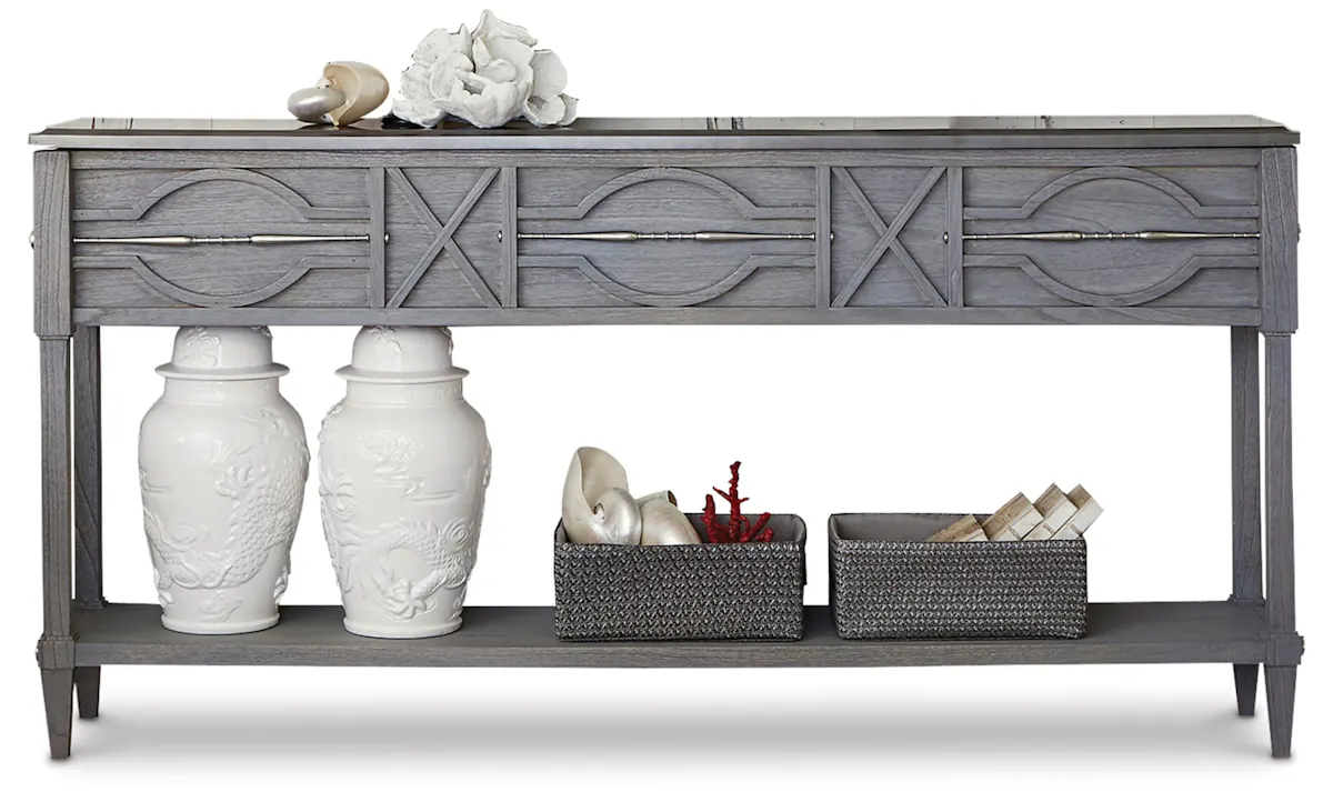 Ambella Home 17554-850-002 Spindle Console Weathered Grey Ambella Home 17554-850-002 Spindle Console Weathered Grey