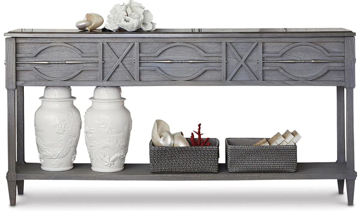 Ambella Home 17554-850-002 Spindle Console Weathered Grey Ambella Home 17554-850-002 Spindle Console Weathered Grey