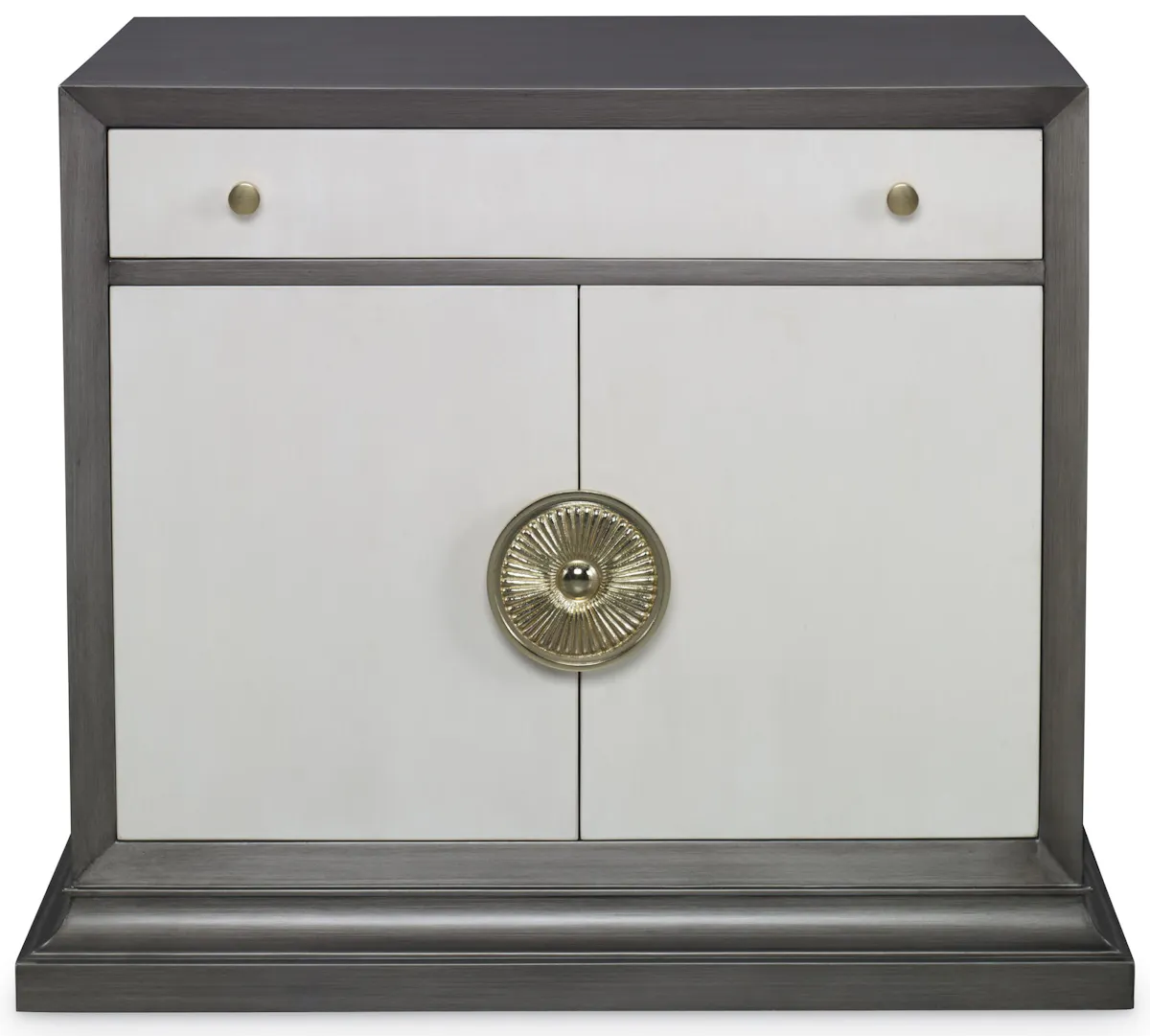 Ambella Home 17578-230-002 Soleil Nightstand Grey / Linen Ambella Home 17578-230-002 Soleil Nightstand Grey / Linen