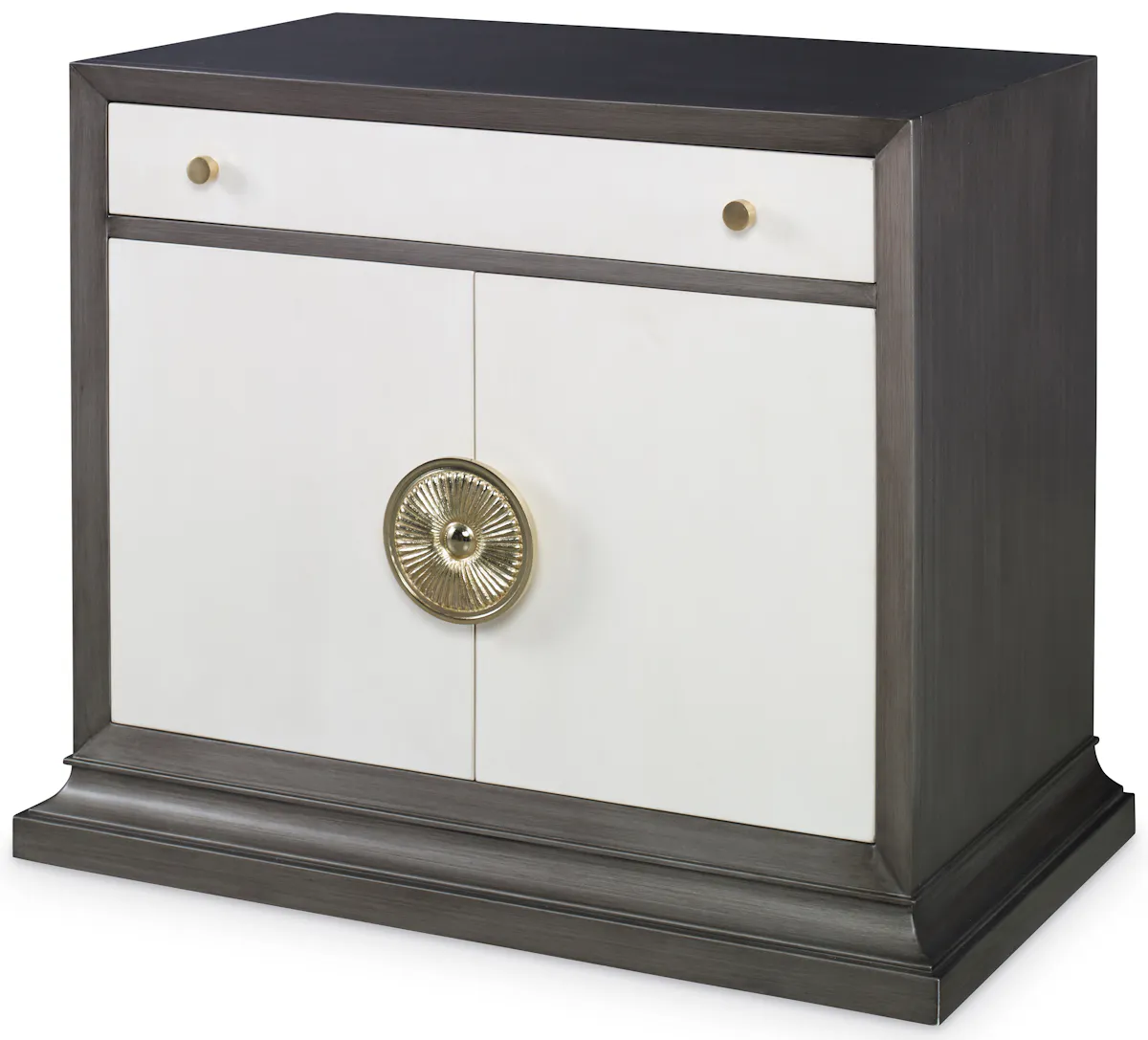 Ambella Home 17578-230-002 Soleil Nightstand Grey / Linen Ambella Home 17578-230-002 Soleil Nightstand Grey / Linen