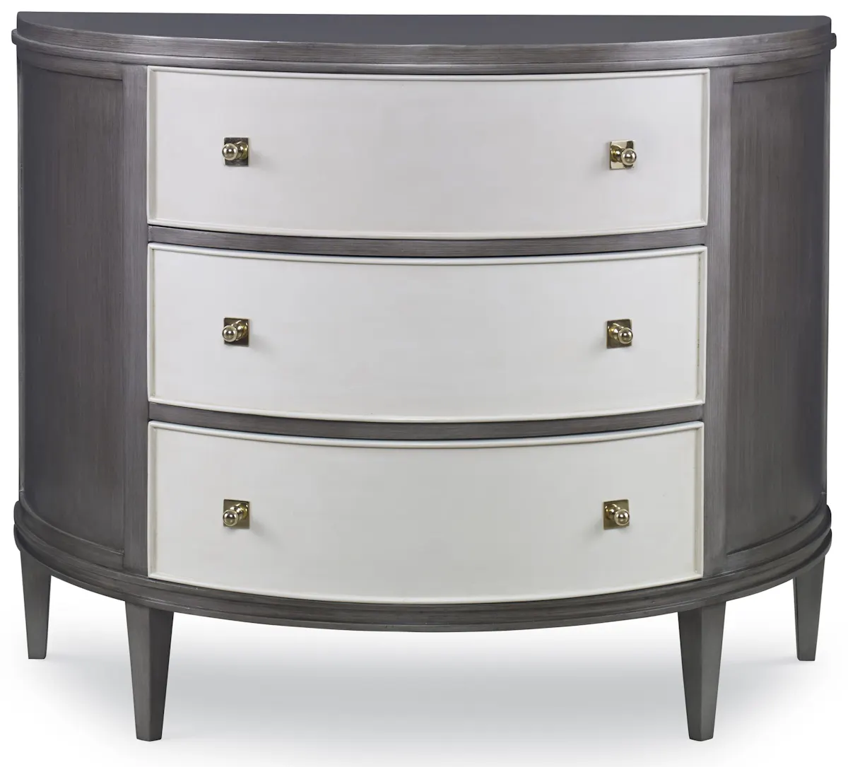 Ambella Home 17581-830-011 Orion Demilune Chest Grey / Linen Ambella Home 17581-830-011 Orion Demilune Chest Grey / Linen