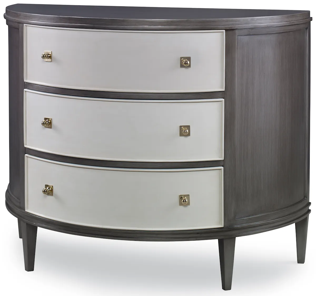Ambella Home 17581-830-011 Orion Demilune Chest Grey / Linen Ambella Home 17581-830-011 Orion Demilune Chest Grey / Linen