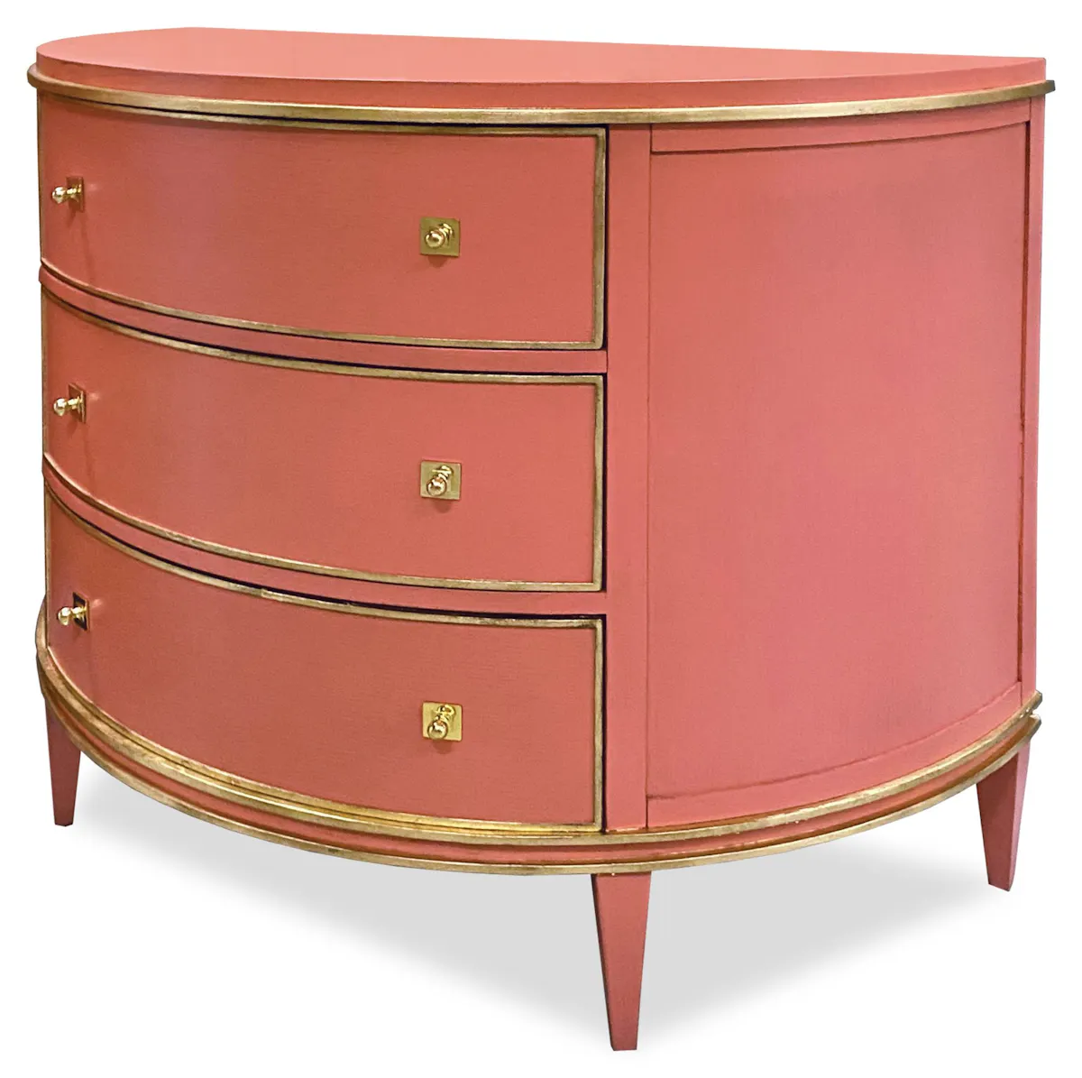 Ambella Home 17581-830-027 Orion Demilune Chest Coral Ambella Home 17581-830-027 Orion Demilune Chest Coral
