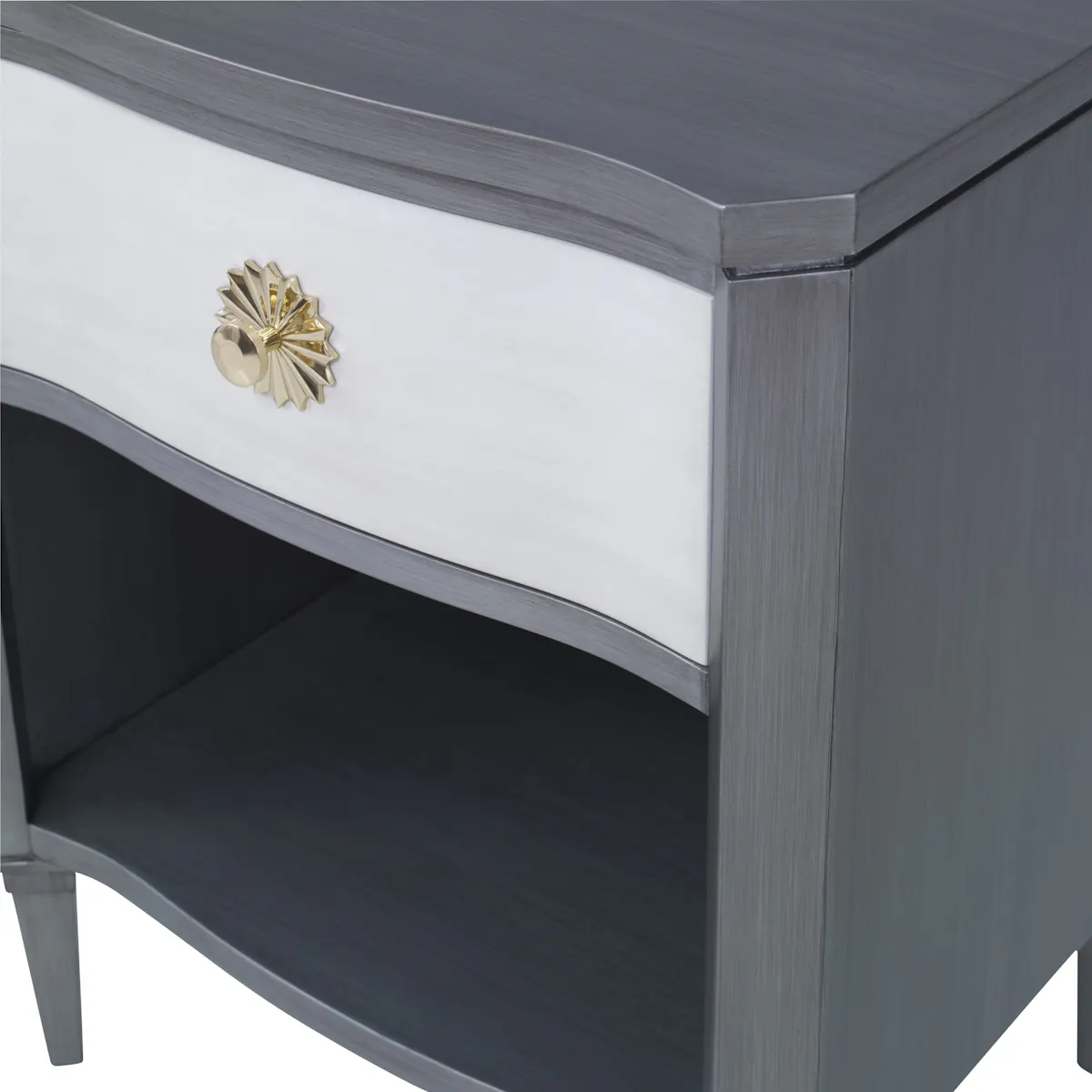 Ambella Home 17584-830-002 Halley Nightstand Grey / Linen Ambella Home 17584-830-002 Halley Nightstand Grey / Linen