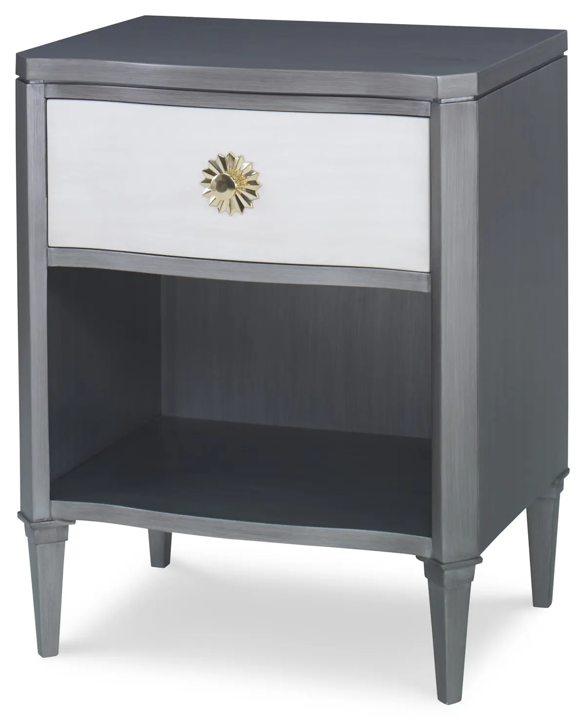Ambella Home 17584-830-002 Halley Nightstand Grey / Linen Ambella Home 17584-830-002 Halley Nightstand Grey / Linen