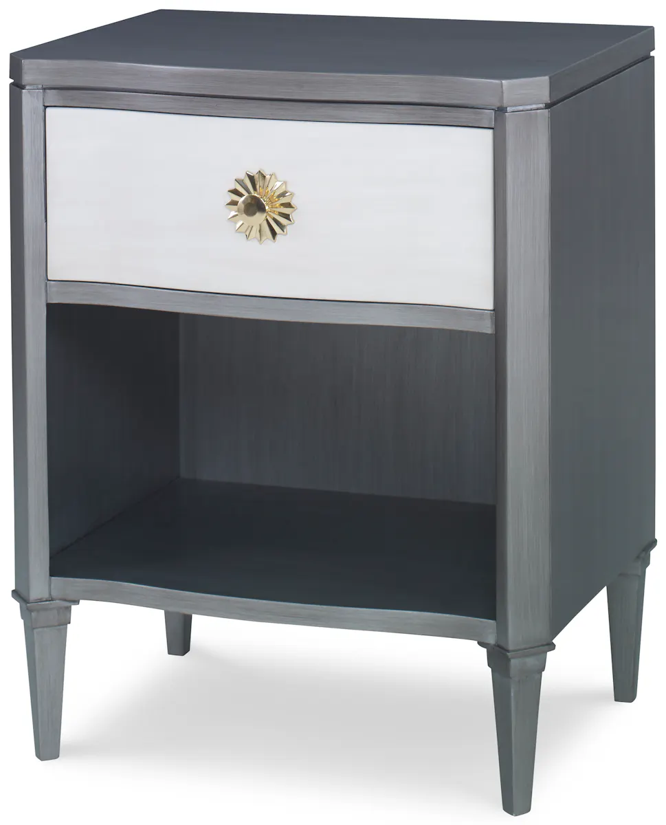 Ambella Home 17584-830-002 Halley Nightstand Grey / Linen Ambella Home 17584-830-002 Halley Nightstand Grey / Linen