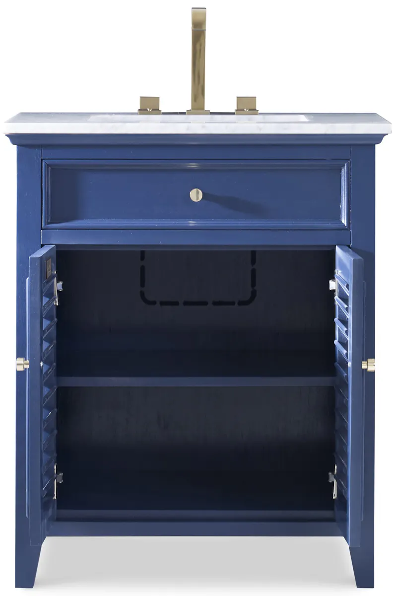 Ambella Home 17590-110-221 Louvered Medium Sink Chest Cadet Blue Ambella Home 17590-110-221 Louvered Medium Sink Chest Cadet Blue