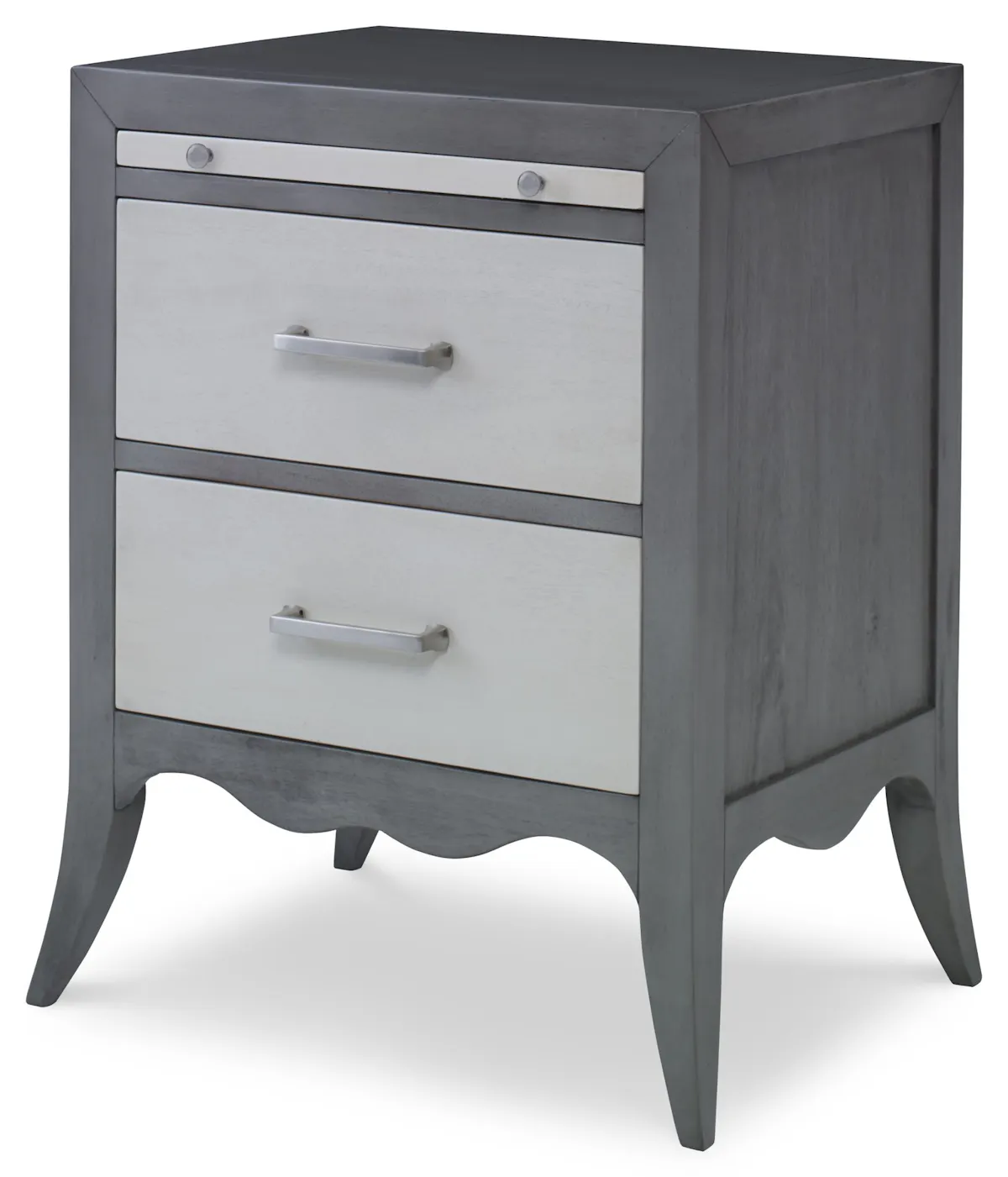Ambella Home 17592-830-010 Beatrix Nightstand Ash Grey / Linen Ambella Home 17592-830-010 Beatrix Nightstand Ash Grey / Linen