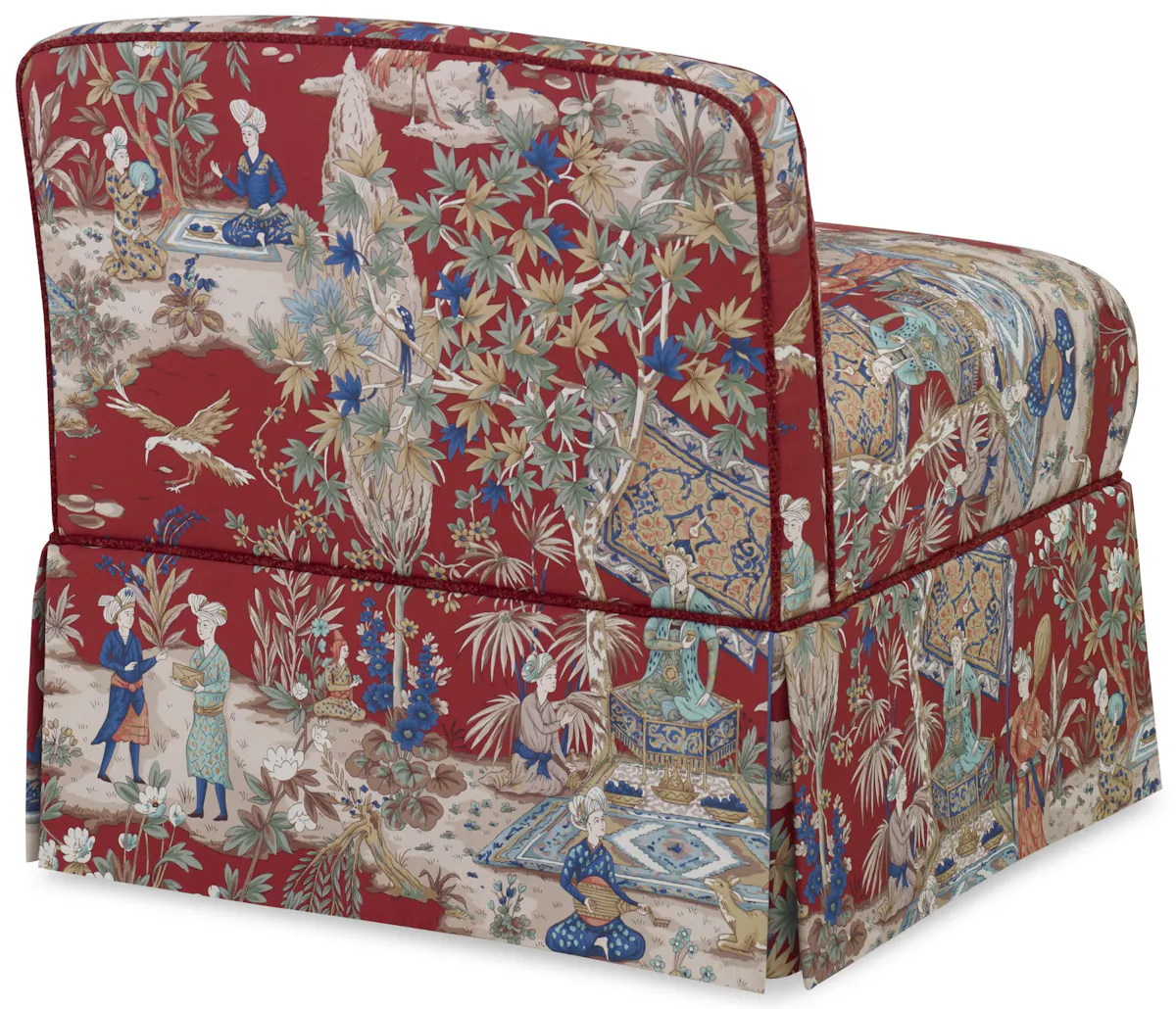 Ambella Home 223-00 Chloe Chair Skirted Ambella Home 223-00 Chloe Chair Skirted