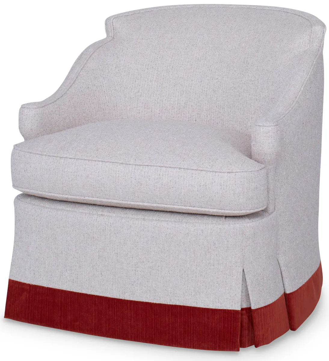 Ambella Home 228-00 Barbara Swivel Chair Skirted Ambella Home 228-00 Barbara Swivel Chair Skirted
