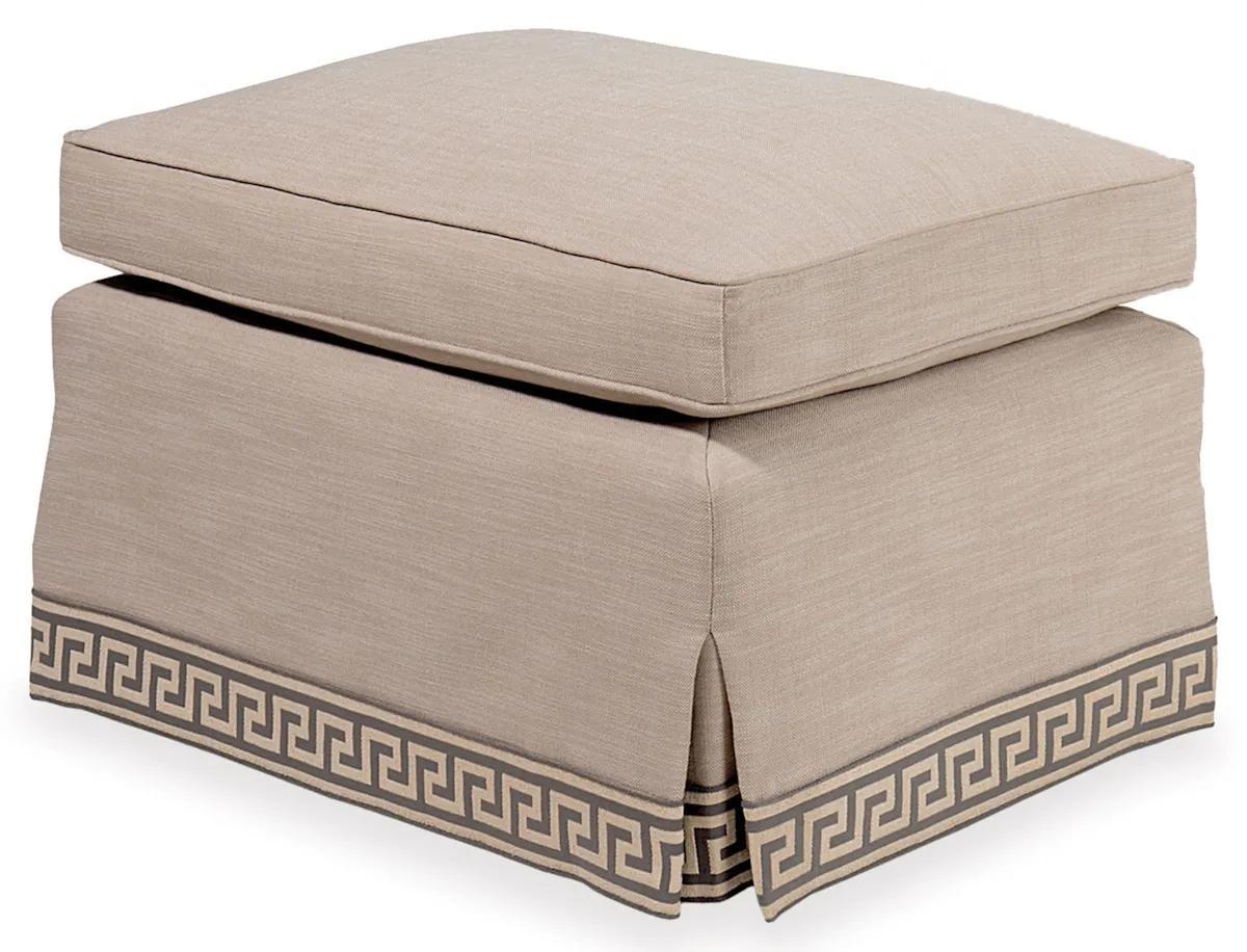 Ambella Home 230-50 Bristol Ottoman Skirted Ambella Home 230-50 Bristol Ottoman Skirted