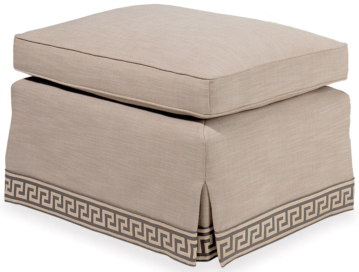 Ambella Home 230-50 Bristol Ottoman Skirted Ambella Home 230-50 Bristol Ottoman Skirted