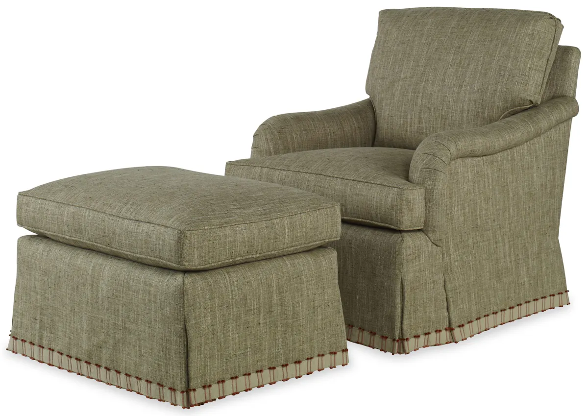 Ambella Home 235-50 Everton Ottoman Skirted Ambella Home 235-50 Everton Ottoman Skirted