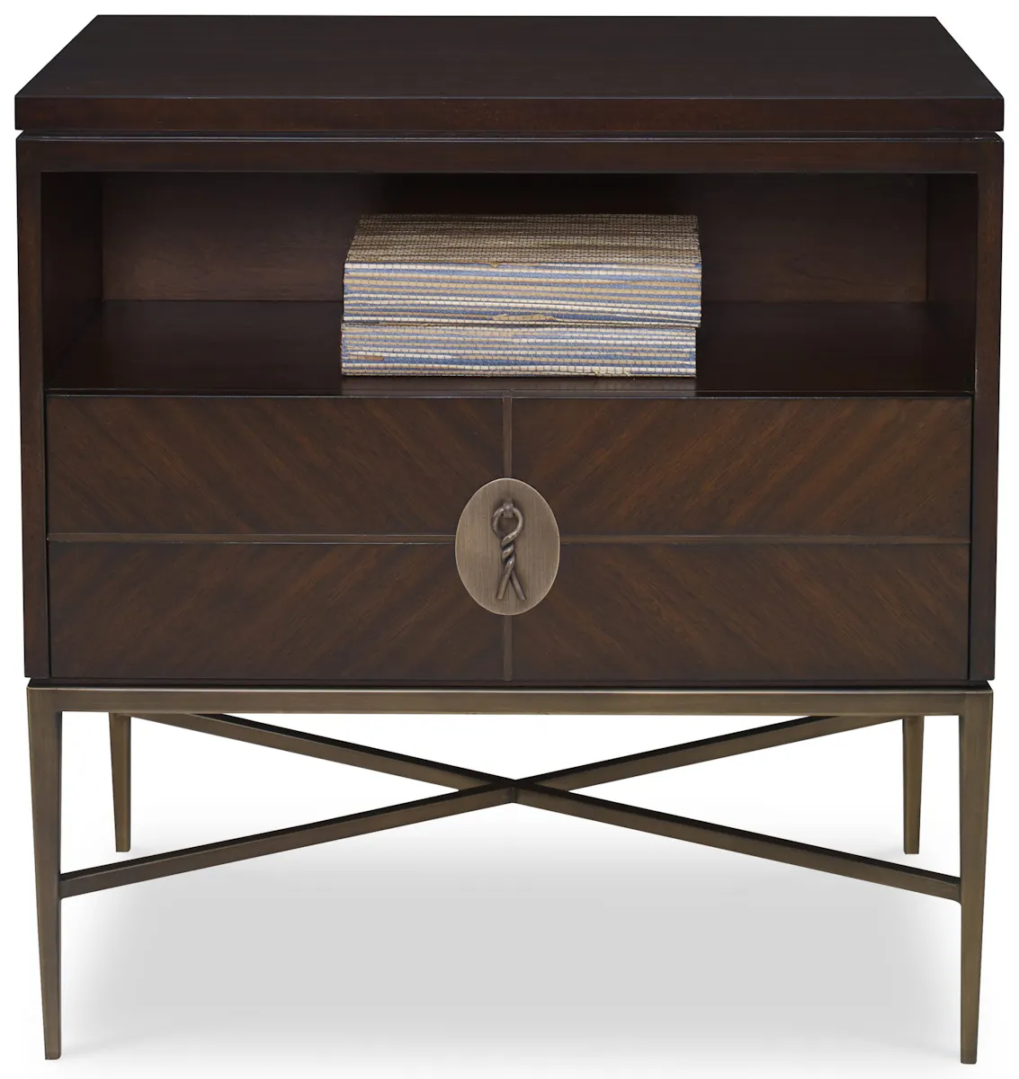 Ambella Home 24110-230-002 Longwood Nightstand Walnut Ambella Home 24110-230-002 Longwood Nightstand Walnut