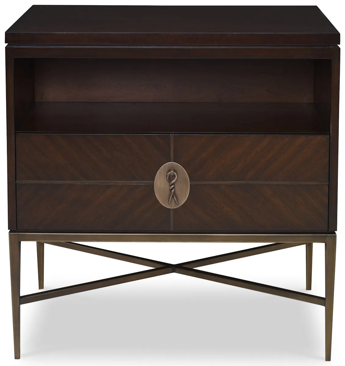 Ambella Home 24110-230-002 Longwood Nightstand Walnut Ambella Home 24110-230-002 Longwood Nightstand Walnut