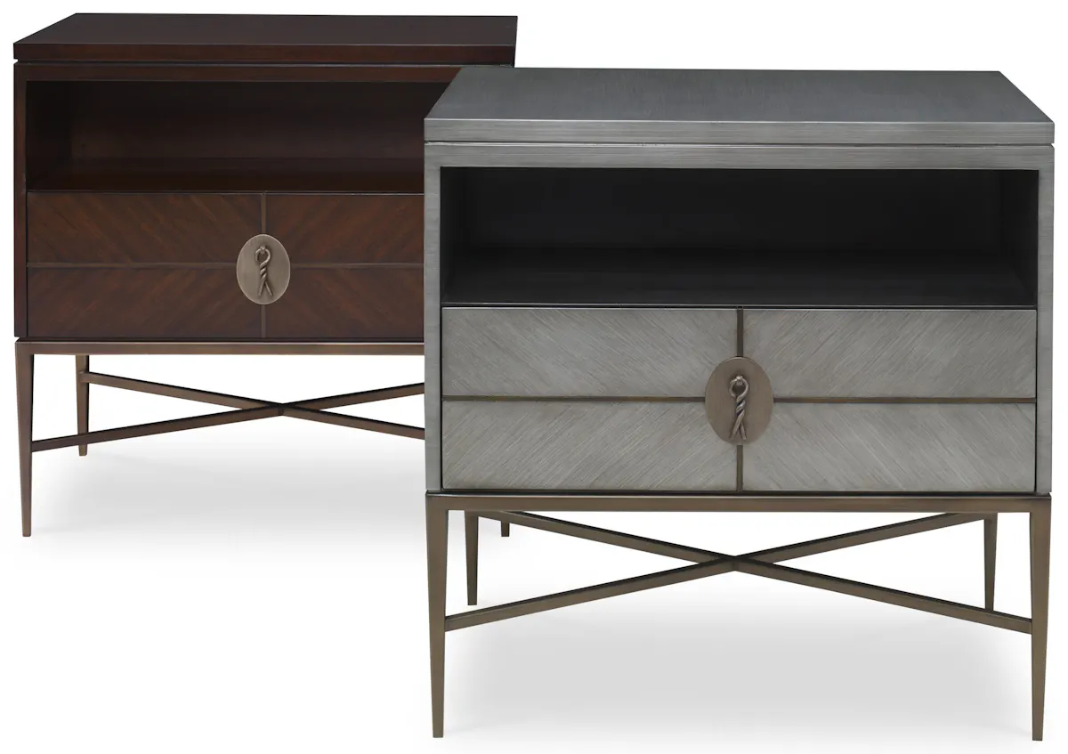 Ambella Home 24110-230-002 Longwood Nightstand Walnut Ambella Home 24110-230-002 Longwood Nightstand Walnut