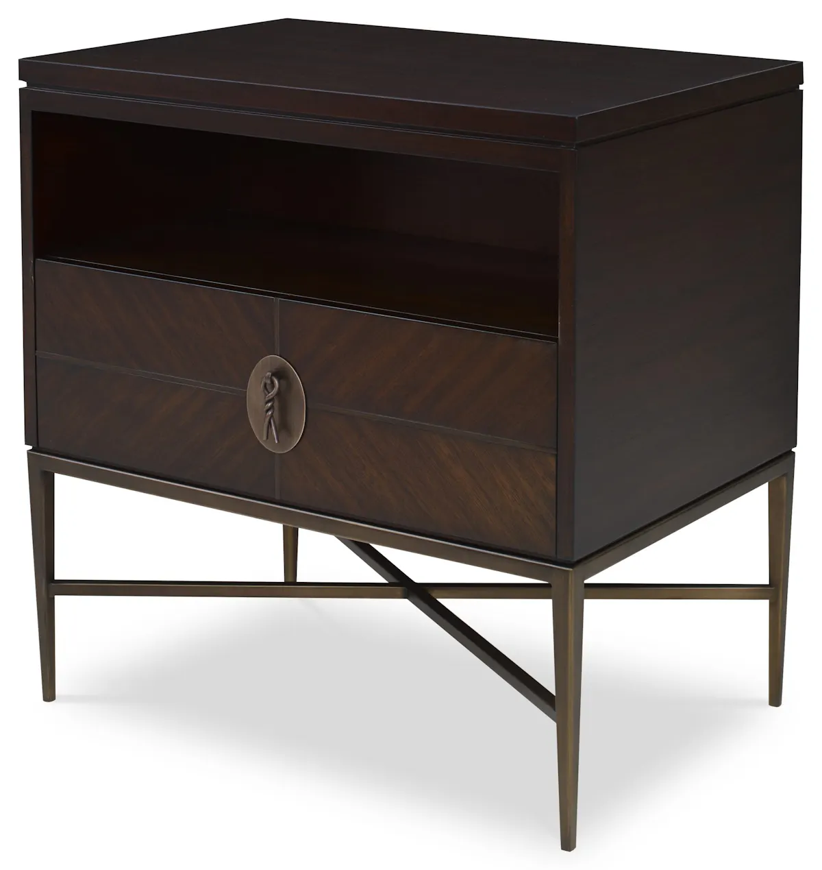 Ambella Home 24110-230-002 Longwood Nightstand Walnut Ambella Home 24110-230-002 Longwood Nightstand Walnut